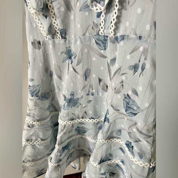 Bardot Junior Sadie Trim Dress in Blue Lily Size 5 - Picture 3 of 6